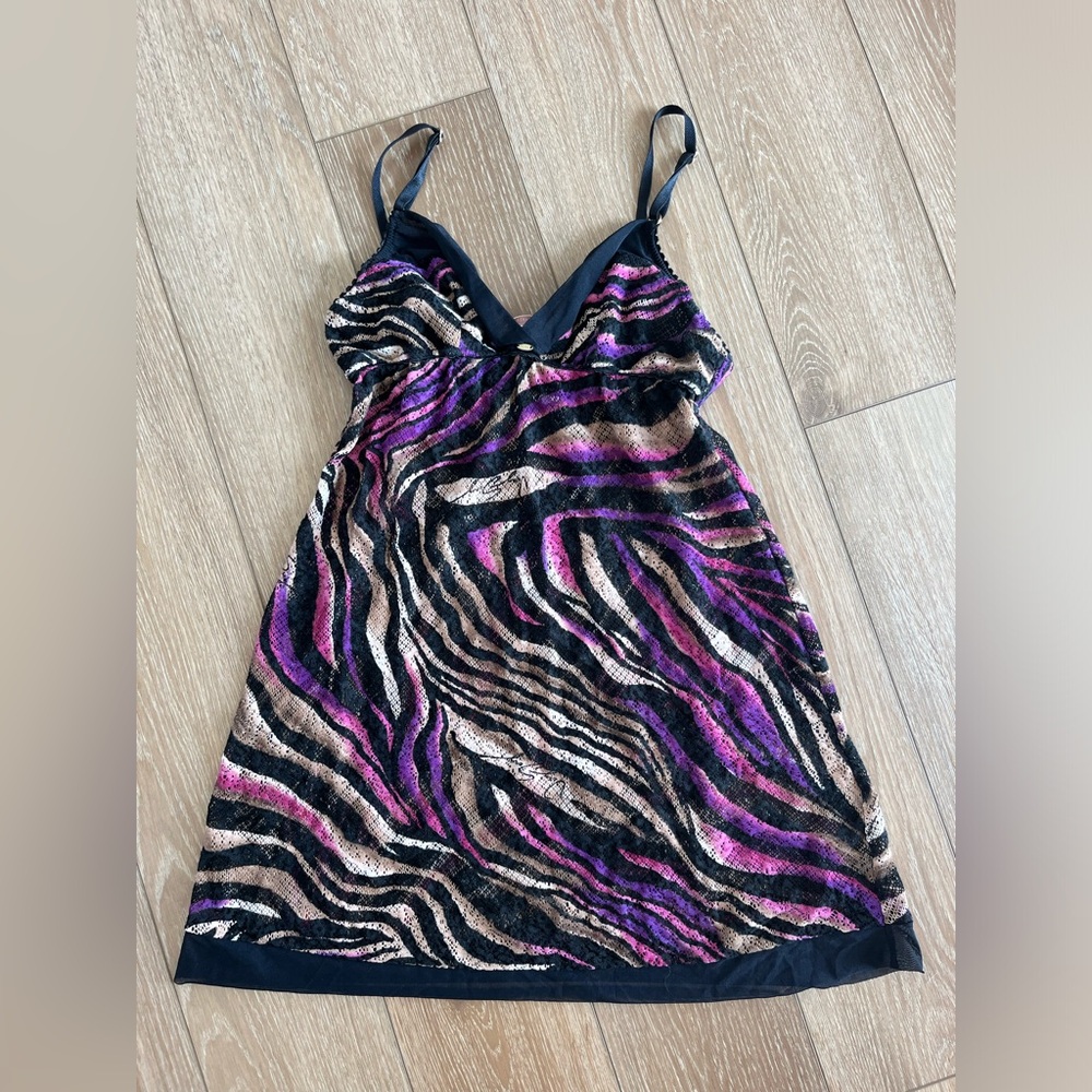 Vintage Victoria's Secret Very Sexy Sheer Mesh Babydoll Slip Size S